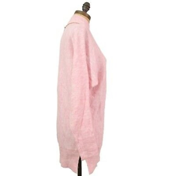 Magaschoni Dolman Sweater Top Size XS Mock Neck Pullover Heather Pink NWT B6 - Picture 6 of 6